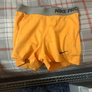 Orange Nike spandex size S